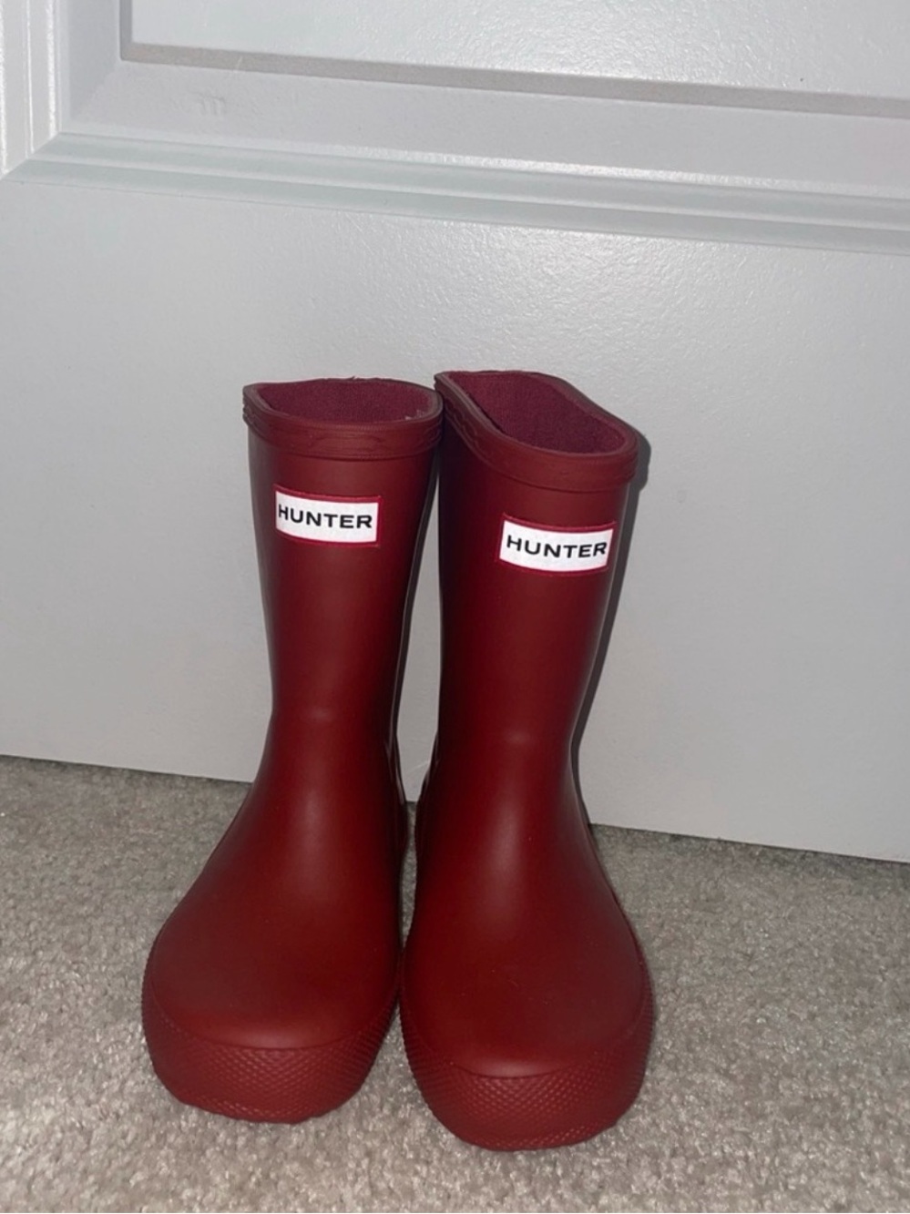 Hunter Kids Red Rain Boot